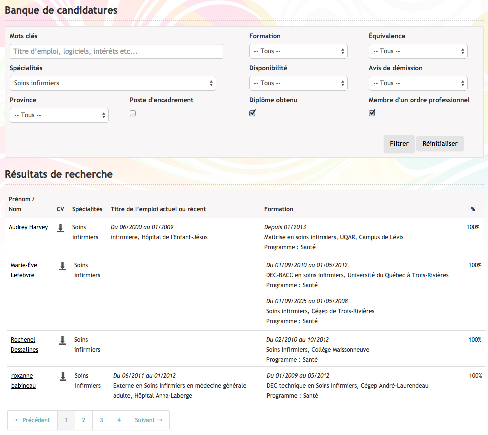 Banque de candidatures - emploissociaux.com