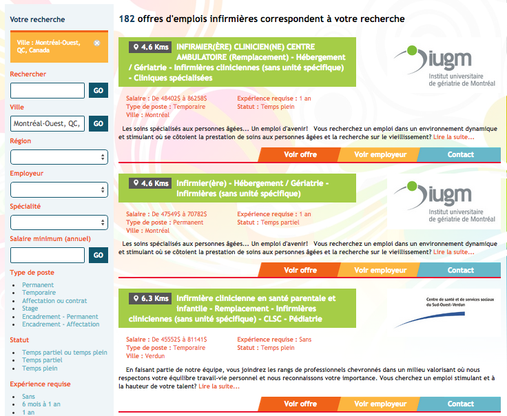 Géolocalisation dans les offres d'emploi - emploissociaux.com