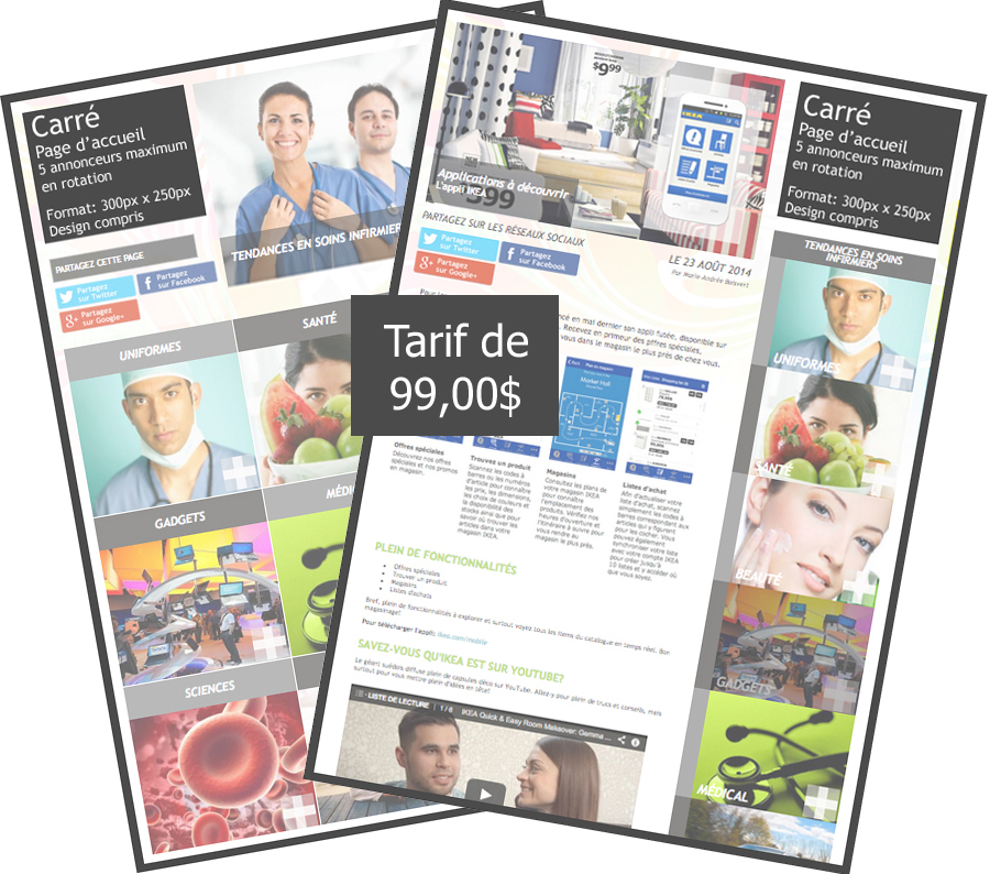Tarifs publicitaires Pages Tendances - emploissociaux.com